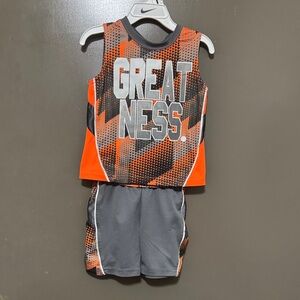 Energy Zone Kids Bold Orange and Black Tank Top